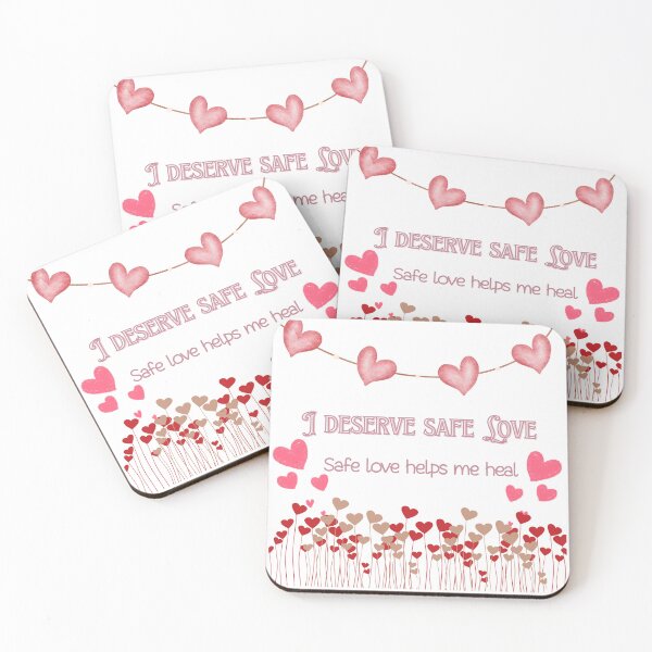Item preview, I Deserve Safe Love - Affirmation #2 designed and sold by The Courtesan Boutique.