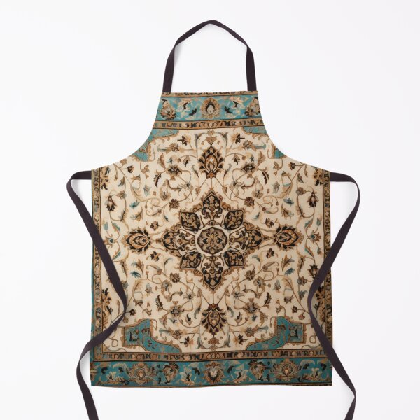 Item preview, Antique Persian Ivory Rug Pattern designed and sold by GrinGalore.