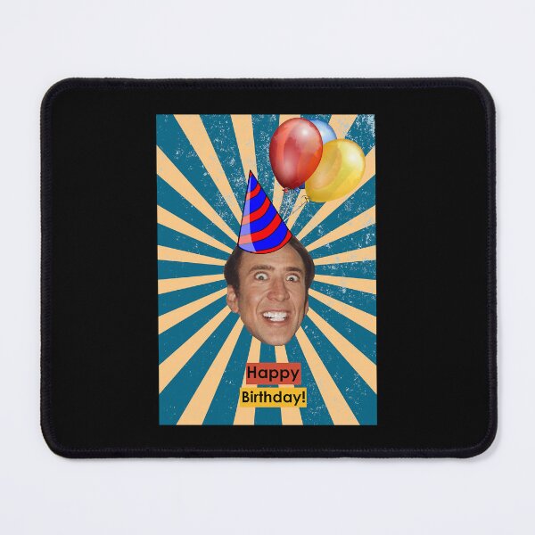 Item preview, Creepy Retro Nicolas Cage Happy Birthday designed and sold by VidElement.