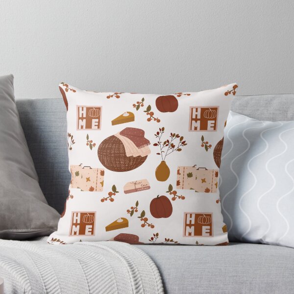 Artikelvorschau, Gemütliches Herbstkissen mit Kürbis- und Blattmotiven für die Heimdekoration entworfen und verkauft von FestivityFinds.