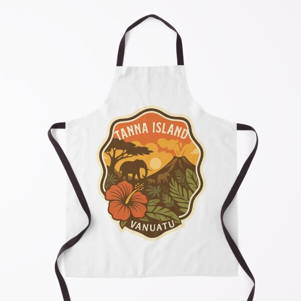 Item preview, Tanna Island Vanuatu Sunset with Mount Yasur and Hibiscus designed and sold by Aryabek.