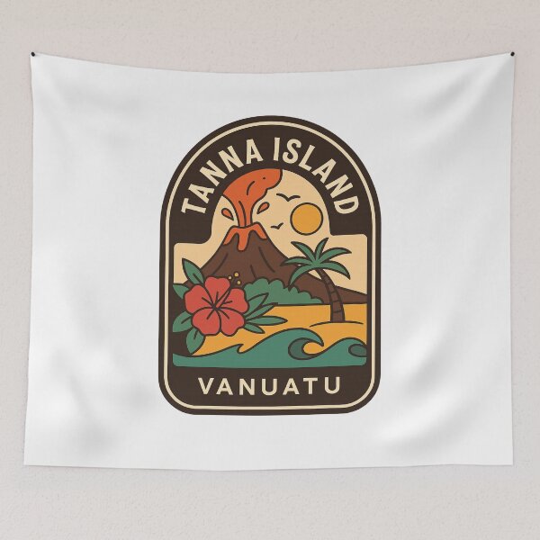 Item preview, Tanna Island Vanuatu Volcano and Tropical Coast designed and sold by Aryabek.