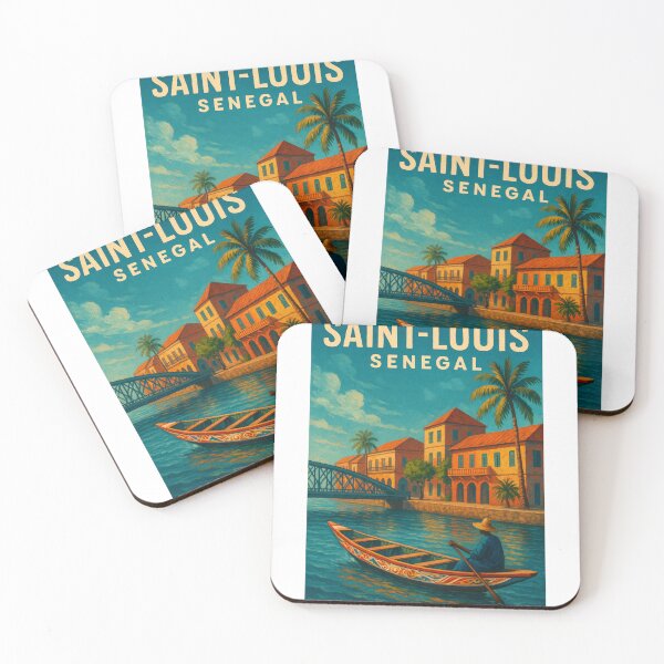 Item preview, Saint-Louis Senegal Canoe on Colonial Waterfront designed and sold by Aryabek.