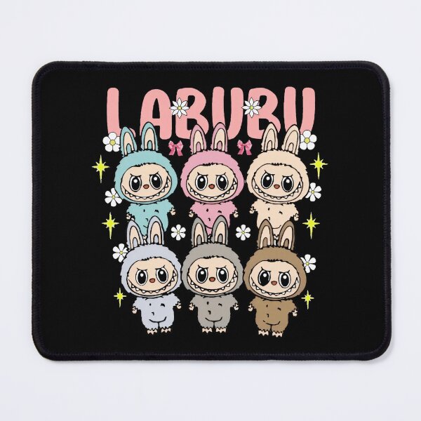 Item preview, Labubu Bunny Characters Pastel Outfits Sparkle Grid Cute designed and sold by Slimeee199.