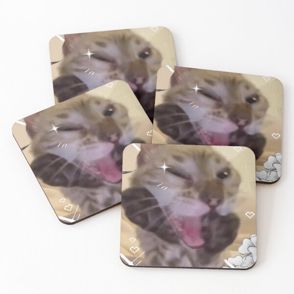 Item preview, Pretty cat wink meme designed and sold by 7b01.shop.