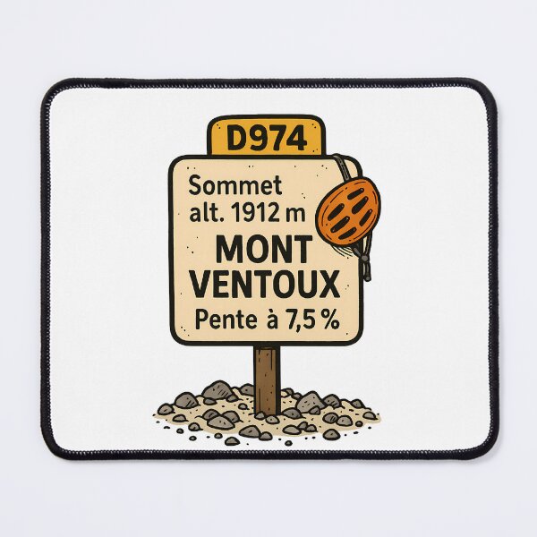Item preview, Mont Ventoux summit sign – iconic climb of the Tour de France designed and sold by malero-design.
