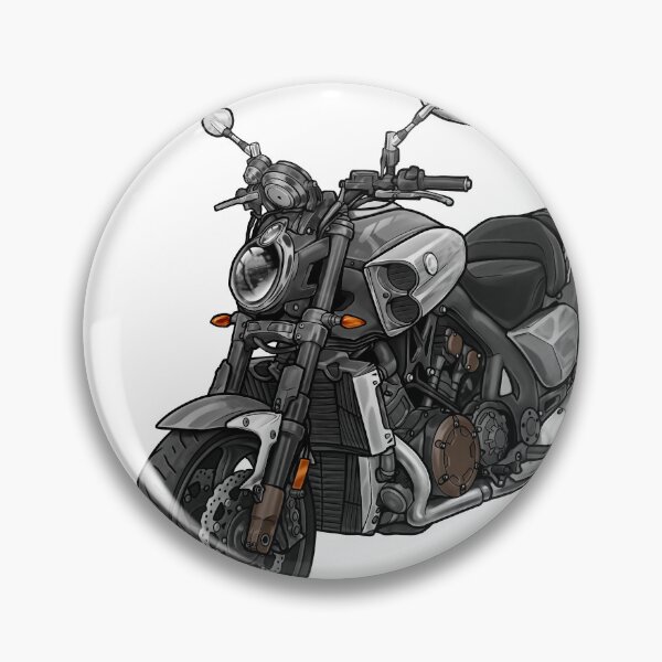 Item preview, Yamaha V-Max 1700 2014 (Matte Metallic Gray) for Motorcycle Riders designed and sold by MotoApparelHub.