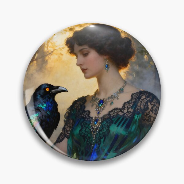 Item preview, Goddess Morrigan with Raven. designed and sold by SoniaSarkali.