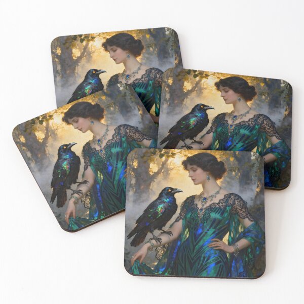 Item preview, Goddess Morrigan with Raven. designed and sold by SoniaSarkali.