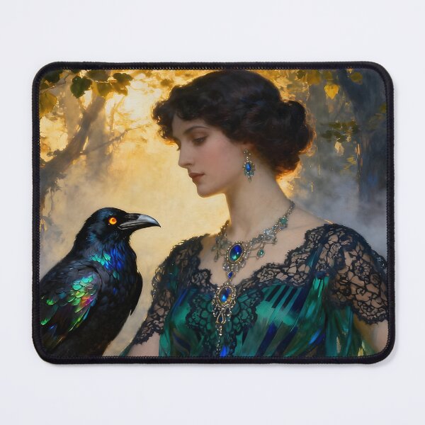 Item preview, Goddess Morrigan with Raven. designed and sold by SoniaSarkali.