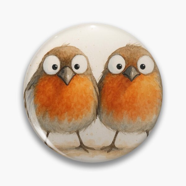 Item preview, Cute Couple of Robins ' JuST RoBiNS ' BY SHiRLeY MacARTHuR designed and sold by Shirley MacArthur Art.