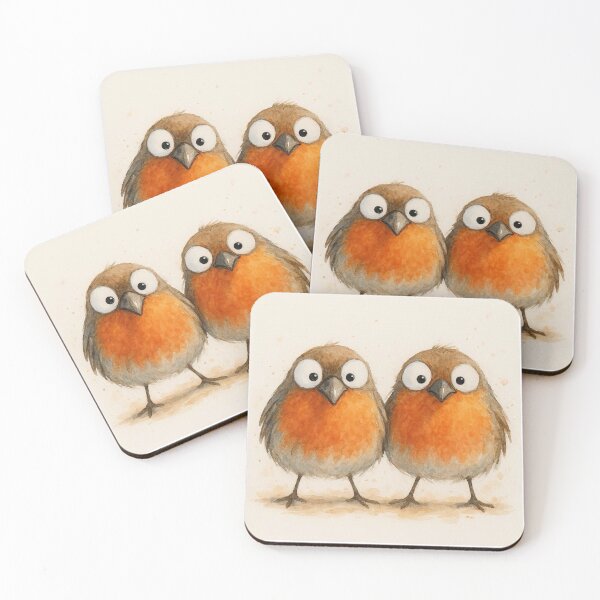Item preview, Cute Couple of Robins ' JuST RoBiNS ' BY SHiRLeY MacARTHuR designed and sold by Shirley MacArthur Art.