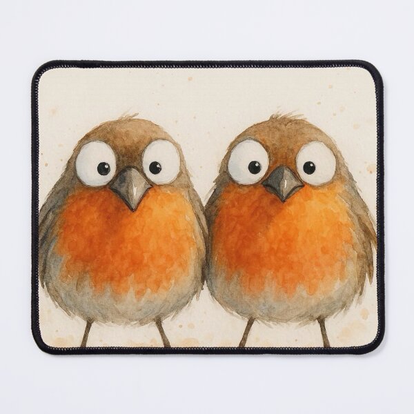 Item preview, Cute Couple of Robins ' JuST RoBiNS ' BY SHiRLeY MacARTHuR designed and sold by Shirley MacArthur Art.