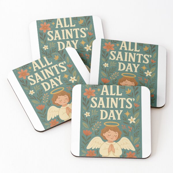 Item preview, All Saints’ Day Angel with Floral Motifs and Prayers designed and sold by Aryabek.