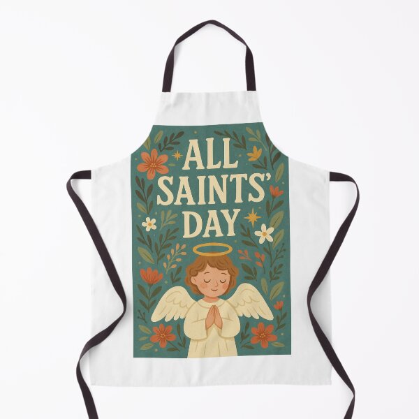 Item preview, All Saints’ Day Angel with Floral Motifs and Prayers designed and sold by Aryabek.