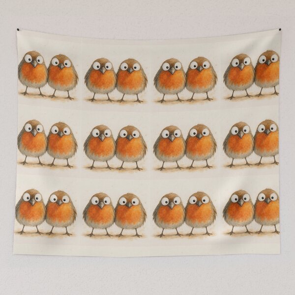 Item preview, Cute Couple of Robins ' JuST RoBiNS ' BY SHiRLeY MacARTHuR designed and sold by Shirley MacArthur Art.