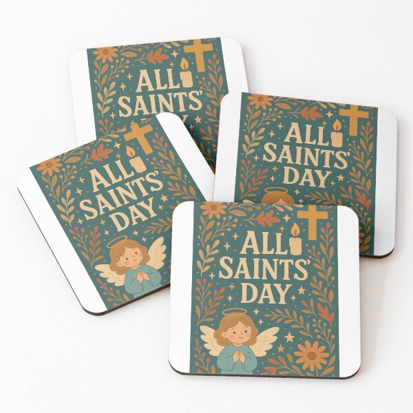 Item preview, All Saints’ Day Blessings with Angel, Candle and Cross designed and sold by Aryabek.