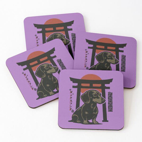 Item preview, Dachshund Torii Gate | Rising Sun Silhouette | Japanese Inspired Design designed and sold by pick-o-print.