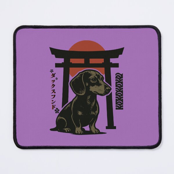 Item preview, Dachshund Torii Gate | Rising Sun Silhouette | Japanese Inspired Design designed and sold by pick-o-print.