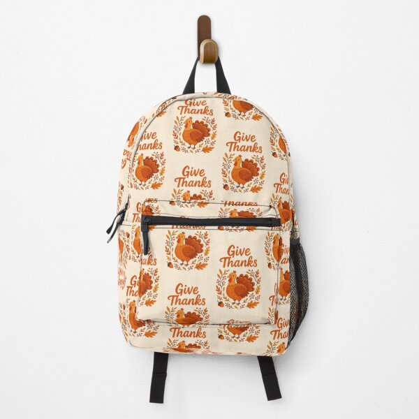 Item preview, Give Thanks with Autumn Leaves and Thanksgiving Turkey designed and sold by Aryabek.