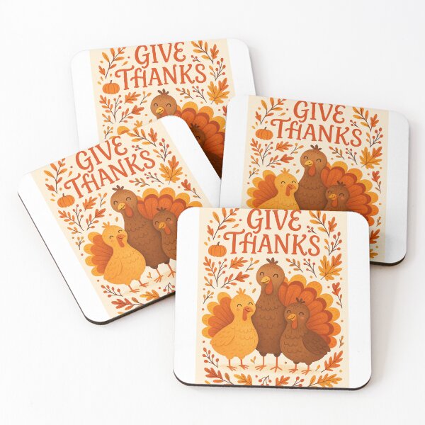 Item preview, Thanksgiving Celebration with Turkeys, Leaves and Pumpkin designed and sold by Aryabek.