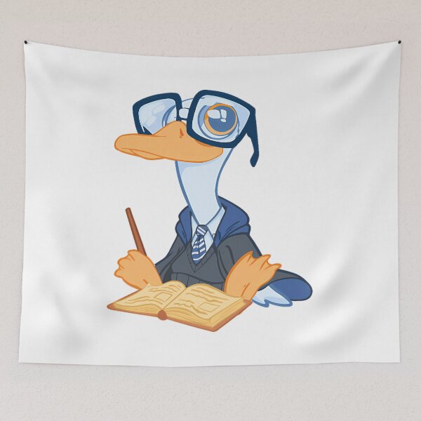 Item preview, Intelligent Wizard Goose Magic Scholar designed and sold by FunkyFungiF.