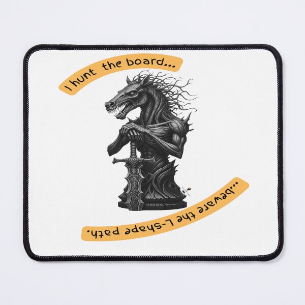 Item preview, Haunted Chess Knight – “I Hunt the Board” Design designed and sold by PawnShiftGoods.