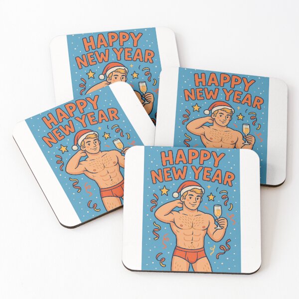Item preview, Gay Happy New Year Celebration with Festive Confetti and Cheers designed and sold by Places On Earth.