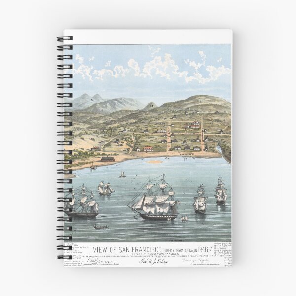 Aperçu de l'œuvre SAN FRANCISCO CALIFORNIA ville ancienne carte créée et vendue par FrenchPrinting.