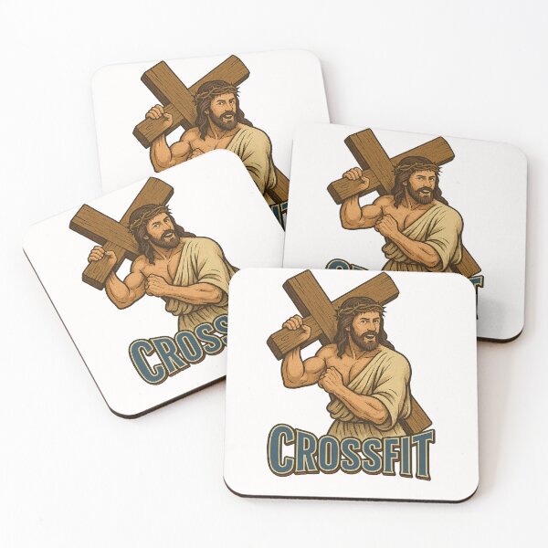 Item preview, CrossFit Jesus Carrying the Cross Religious Humor designed and sold by Places On Earth.