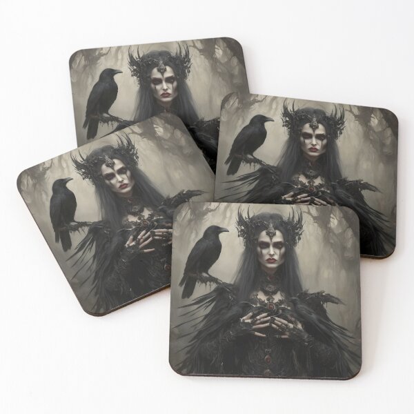 Item preview, Goddess Morrigan with Raven. designed and sold by SoniaSarkali.