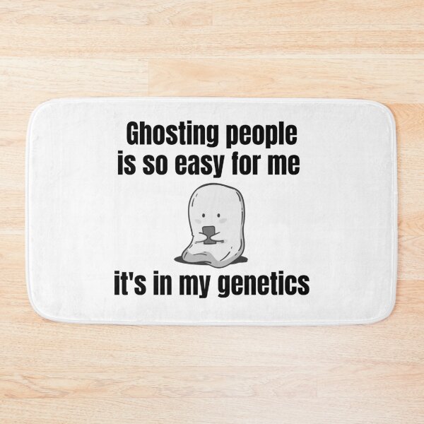 Item preview, Ghosting People is so Easy for me It's in My Genetics | Lazy Introvert Ghost on Phone – Funny Spooky Halloween Design designed and sold by luckyhue.