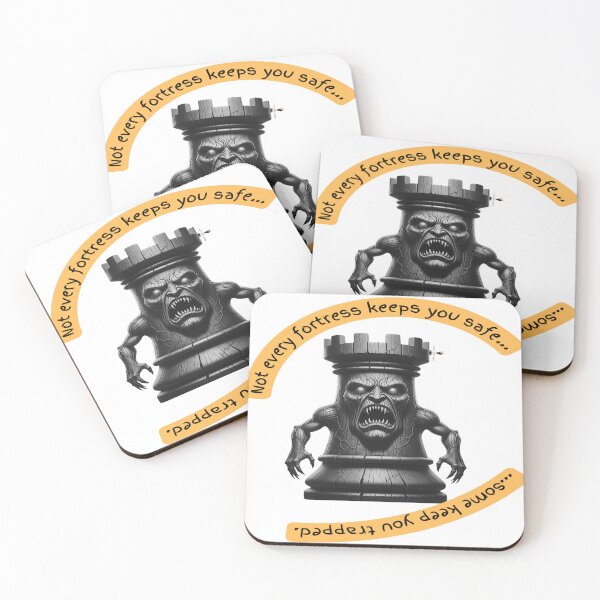 Item preview, Haunted Chess Rook – “Not Every Fortress Keeps You Safe” Design designed and sold by PawnShiftGoods.