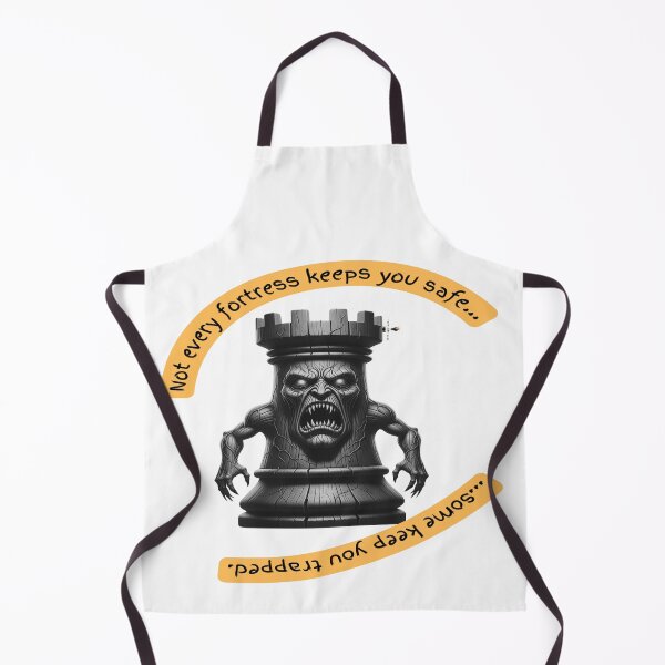 Item preview, Haunted Chess Rook – “Not Every Fortress Keeps You Safe” Design designed and sold by PawnShiftGoods.