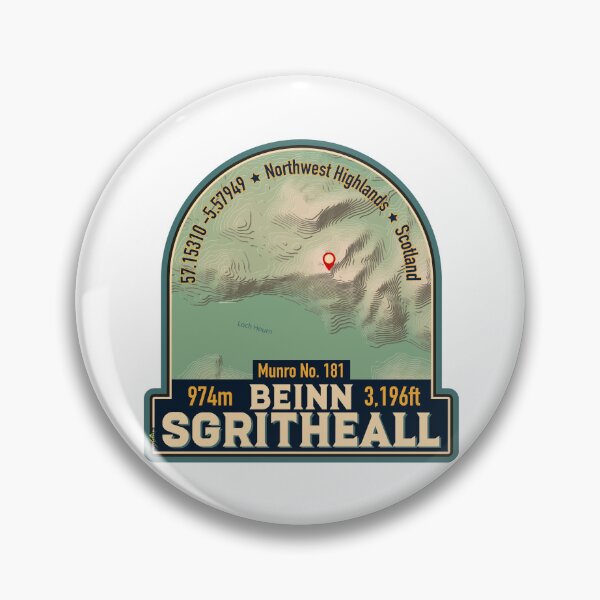 Artikelvorschau, Beinn Sgritheall, Ben Screel Highlands von Schottland Aufkleber T-Shirt 01 entworfen und verkauft von OuterShellUK.