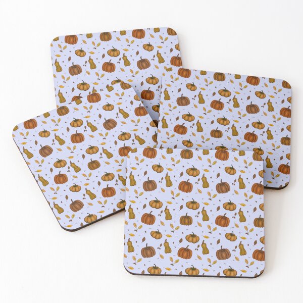 Item preview, Lilac Pumpkin Patch Autumn Leaves designed and sold by TheCupfulCo.