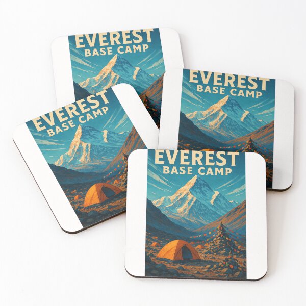 Item preview, Mount Everest Base Camp Himalayan Landscape Poster designed and sold by Places On Earth.