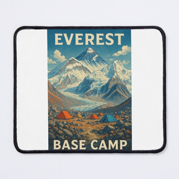 Item preview, Everest Base Camp with Prayer Flags and Himalayan Peaks designed and sold by Places On Earth.