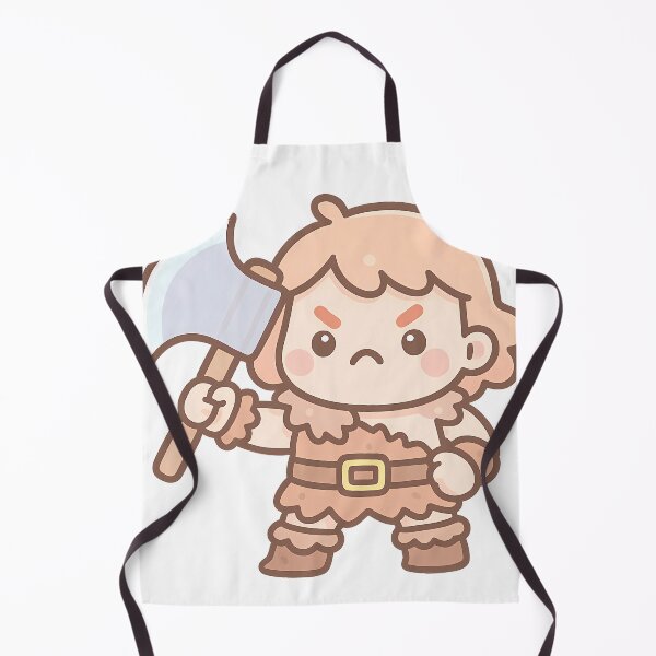 Item preview, Cute barbarian chibi with axe designed and sold by kyokugen.
