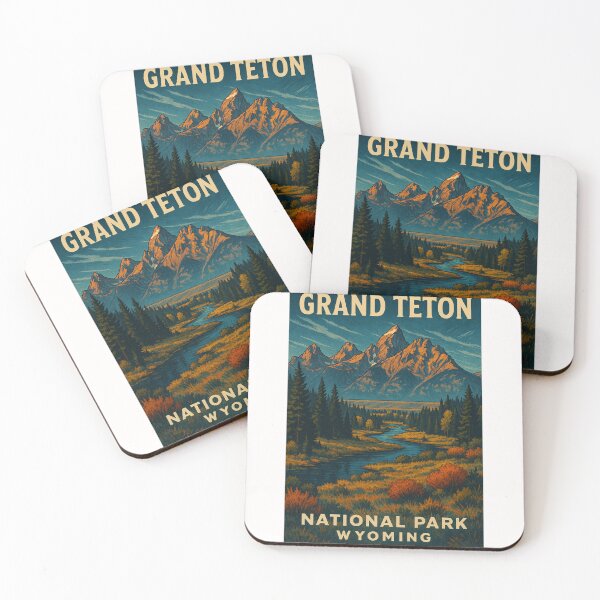Item preview, Grand Teton National Park Autumn River Landscape Wyoming designed and sold by Places On Earth.