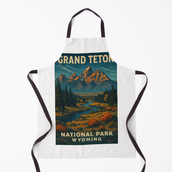 Item preview, Grand Teton National Park Autumn River Landscape Wyoming designed and sold by Places On Earth.