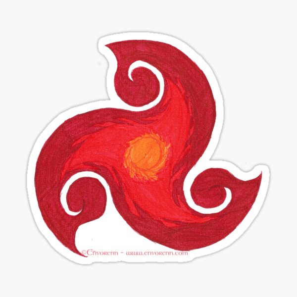 Fire Triskell Sticker