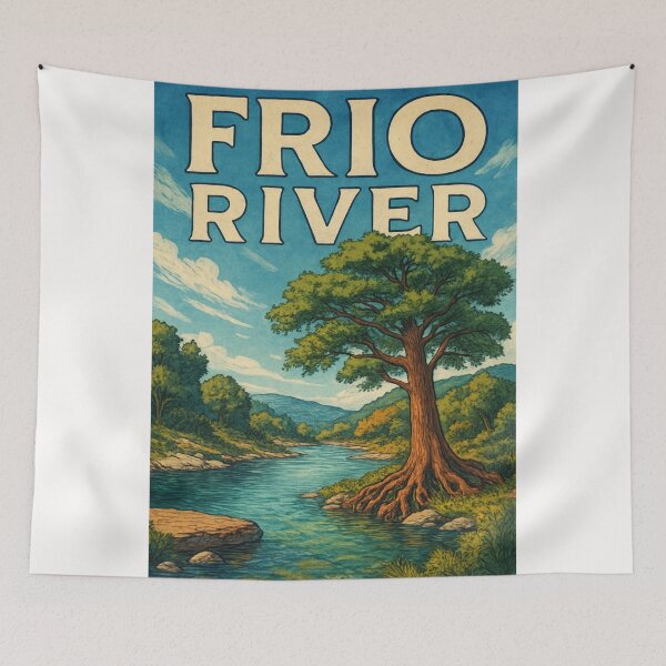 Item preview, Frio River Tree and Valley View in Texas Hill Country designed and sold by Places On Earth.
