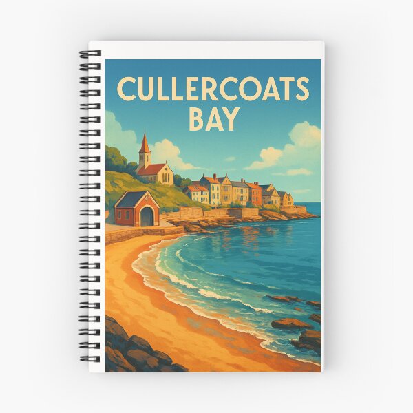 Item preview, Cullercoats Bay Seaside Scene with Church and Coastline designed and sold by Places On Earth.