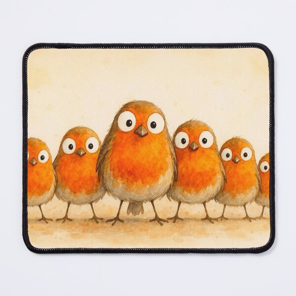 Item preview, Gorgeous Gang of Robins ' We ARe THe RoBiNS ' BY SHiRLeY MacARTHuR designed and sold by Shirley MacArthur Art.