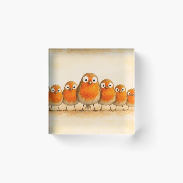 Item preview, Gorgeous Gang of Robins ' We ARe THe RoBiNS ' BY SHiRLeY MacARTHuR designed and sold by Shirley MacArthur Art.