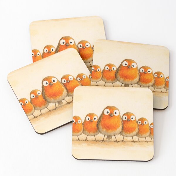 Item preview, Gorgeous Gang of Robins ' We ARe THe RoBiNS ' BY SHiRLeY MacARTHuR designed and sold by Shirley MacArthur Art.