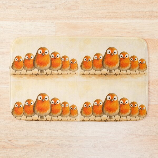 Item preview, Gorgeous Gang of Robins ' We ARe THe RoBiNS ' BY SHiRLeY MacARTHuR designed and sold by Shirley MacArthur Art.