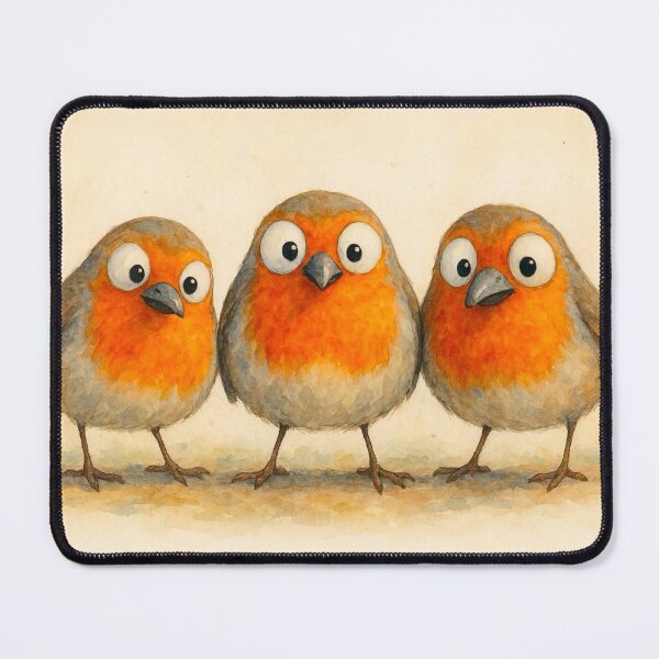 Item preview, Gorgeous Robins ' We 3 RoBiNS ' BY SHiRLeY MacARTHuR designed and sold by Shirley MacArthur Art.