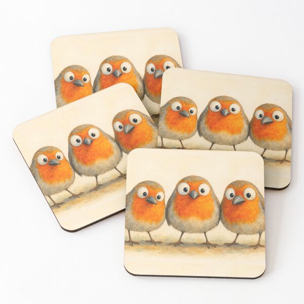 Item preview, Gorgeous Robins ' We 3 RoBiNS ' BY SHiRLeY MacARTHuR designed and sold by Shirley MacArthur Art.